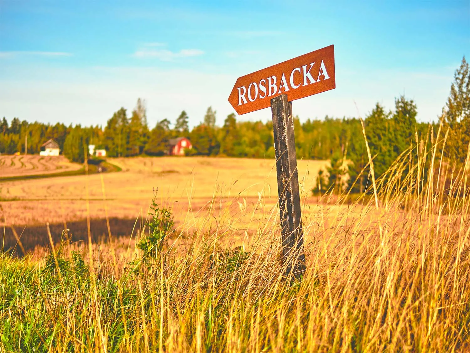 Rosbackan maatila ja pellot